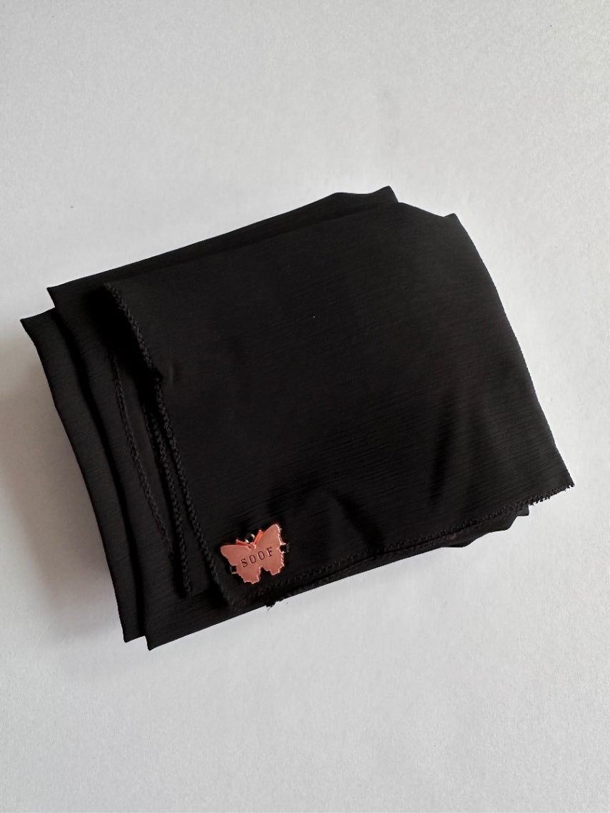 Chiffon Crinkle Eyelash Shawl