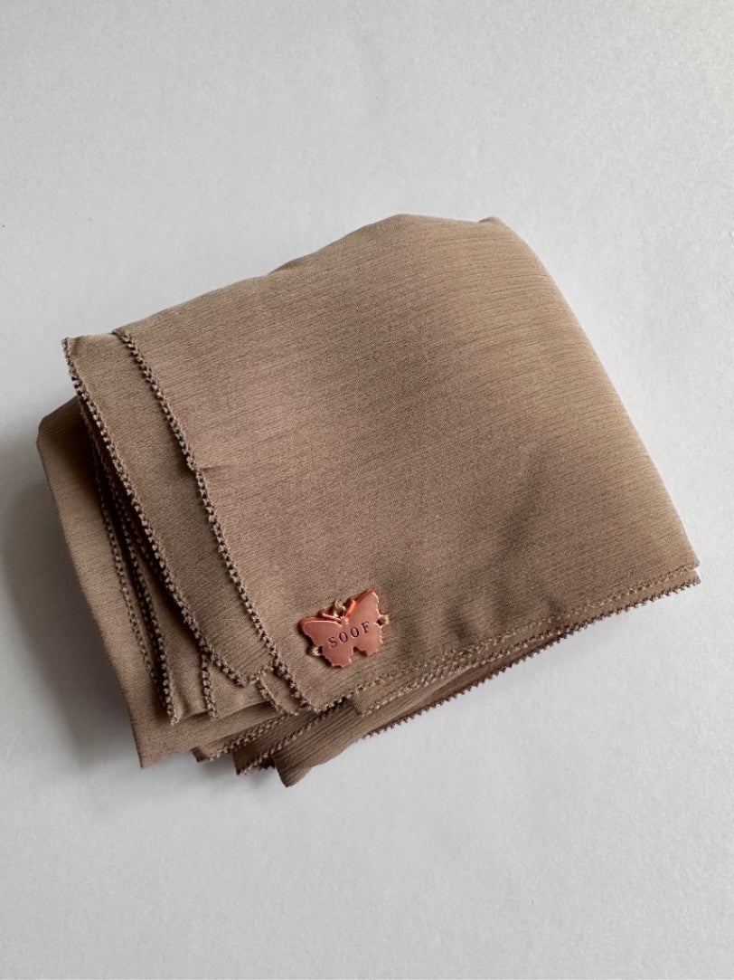Chiffon Crinkle Eyelash Shawl