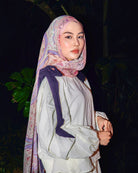 Soof Fotosynthesia printed modal cotton hijab scarf in muticolours.