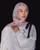 Soof Fotosynthesia printed modal cotton hijab scarf in muticolours.