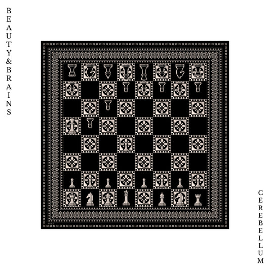 Beauty & Brains in Checkmate Black (With Pieces)